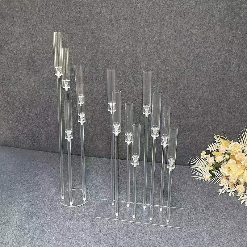 新款婚庆道具/透明烛台/布置创意装饰细节图