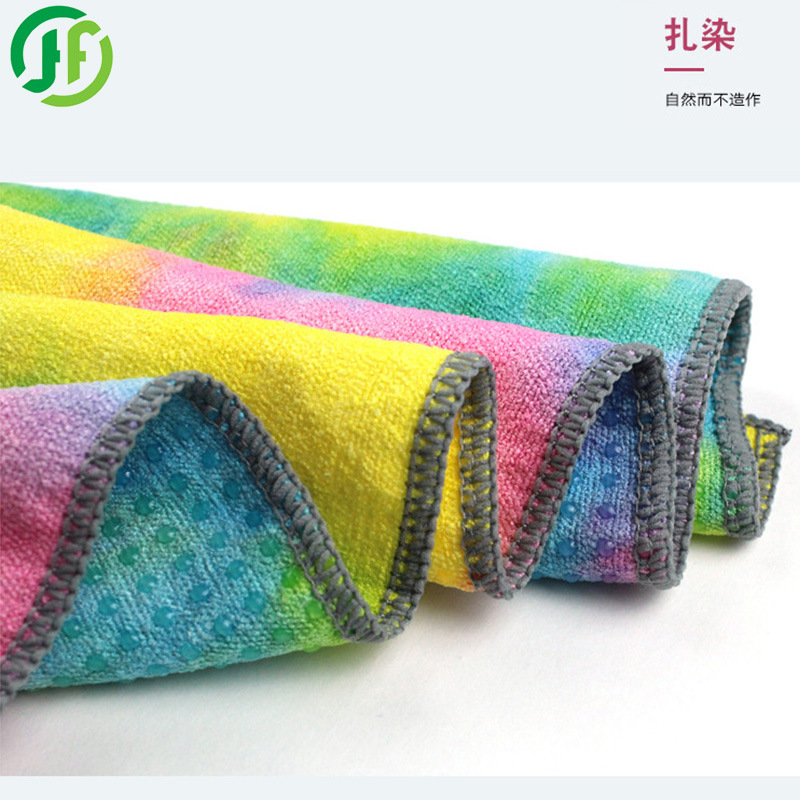 Manufacturers Direct Microfiber Non-Slip Yoga Mat Towel Hand Tie Dye Printed Sports Yoga Mat Cover Application Scenario
