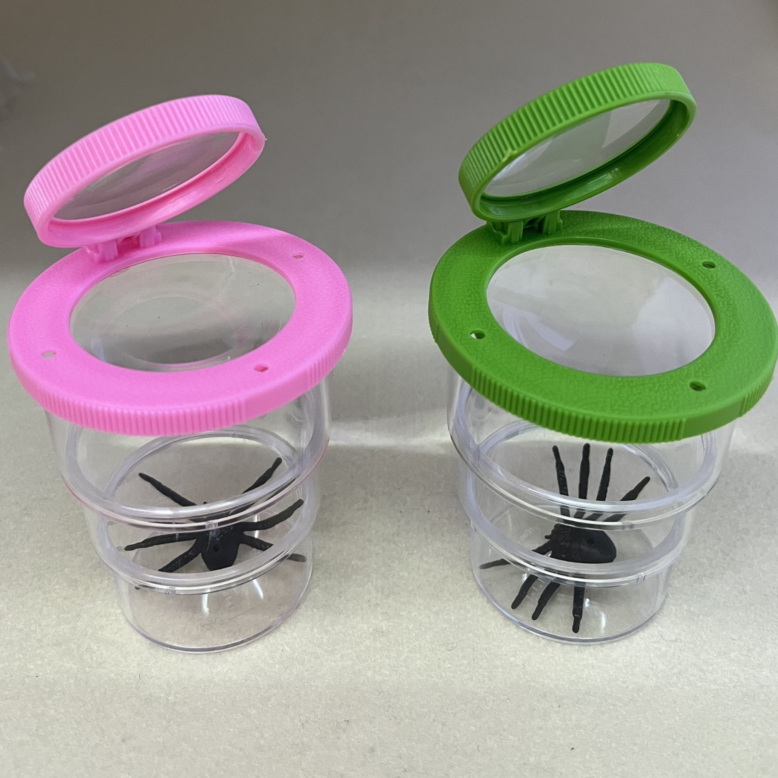 MG20181 three-section cup, foldable for easy carrying, insect observation box, observation cup, observation cage, gift magnifying glass Item Picture