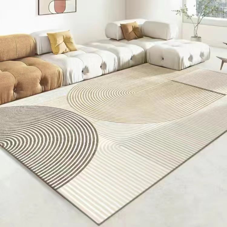 The living room carpet is dirt-resistant and easy to maintain. The sofa is light luxury. The coffee table carpet is modern and simple. The bedroom is fully covered with anti-slip floor MATS Specification drawing