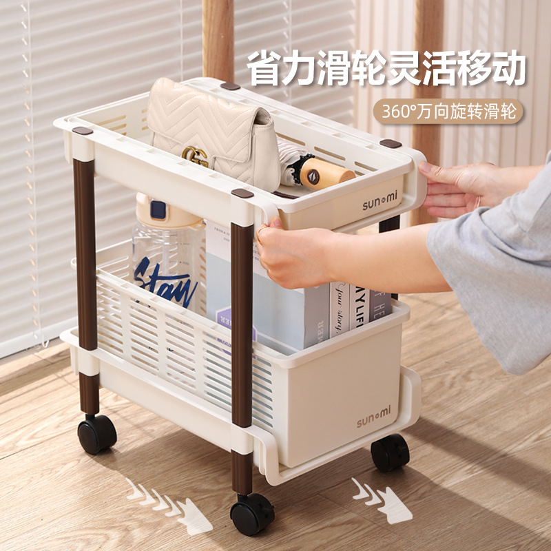 Retro Student Desktop Shelving Removable Pulley Under Desk Bag Storage Bookshelf On Desk In Office Bedroom Specification drawing