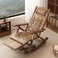 新中式楠竹摇椅成人午睡躺椅家用阳台摇摇椅夏季休闲折叠竹摇椅图
