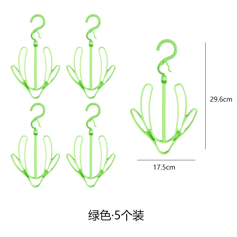 Creative windproof drying shoe rack Dormitory balcony hanging shoe accessories can be rotated double hook small drying clothes rack shoes hanging Application Scenario