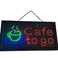 LED广告牌OPEN cafe灯牌48*25 跨境电商LEDSIGN标识灯牌 厂家图