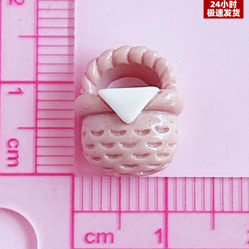 XN小篮子迷你餐篮装饰diy发饰材料配件纽扣配饰手作场景搭配萌粒儿童玩具