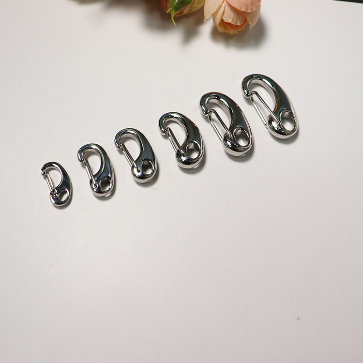 Available From Stock 304 Stainless Steel Ear Buckle Bracelet Connecting Shrimp Male Buckle Titanium Steel Necklace Buckle Accessories details Picture