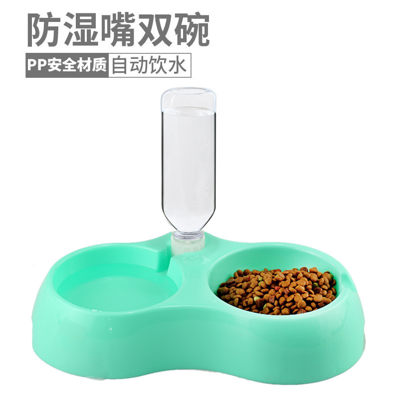 Dog bowl, automatic drinking water, dog supplies, dog food bowl, pet bowl, drinking water, dog bowl, plastic automatic drinking water, pet bowl Item Picture