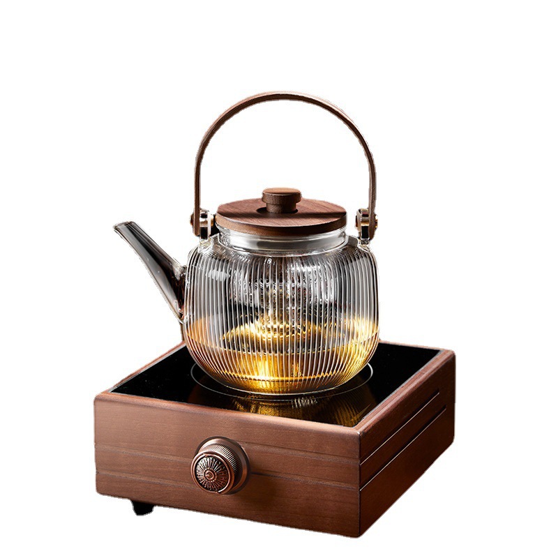吊壶铁链/玻璃醒酒器套装/半球烧水壶/围炉煮茶/咖啡壶白底实物图