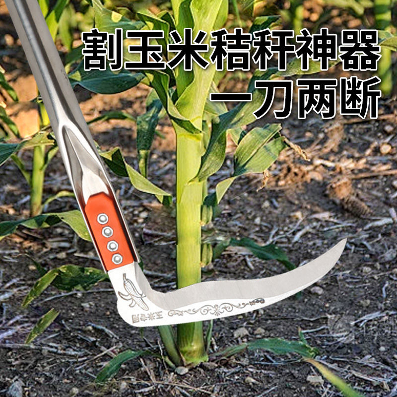 厂家直销开刃镰刀家用割玉米割麦子弯刀割油菜韭菜小镰刀玉米镰刀产品图