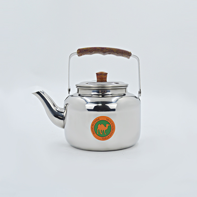 Chaozhou Stainless Steel Non-Magnetic Lily Kettle Kettle Hotel Induction Cooker Gas Stove Universal Kettle Tea Set Large Capacity details Picture