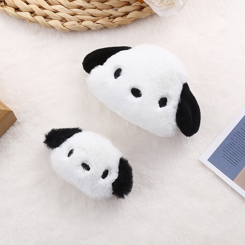 Cartoon Dog Head Accessories Japan And South Korea Plush Pacha Dog Diy Brooch Shoe Socks Accessories Doll Bag Accessories details Picture