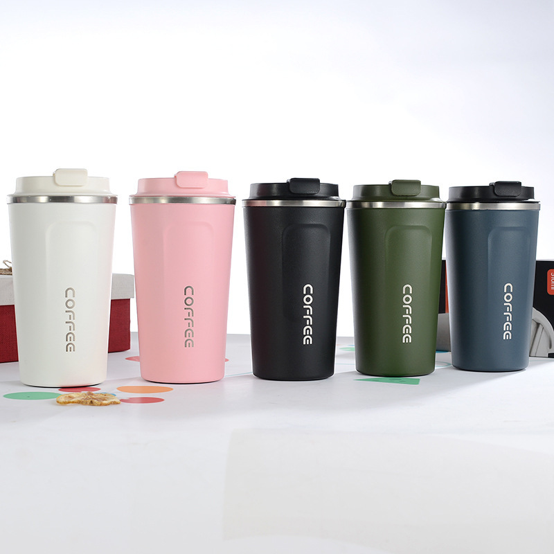 Explosive 304 Stainless Steel Second Generation Coffee Cup Portable Vacuum Thermos Cup Creative Simple Double Car Water Cup