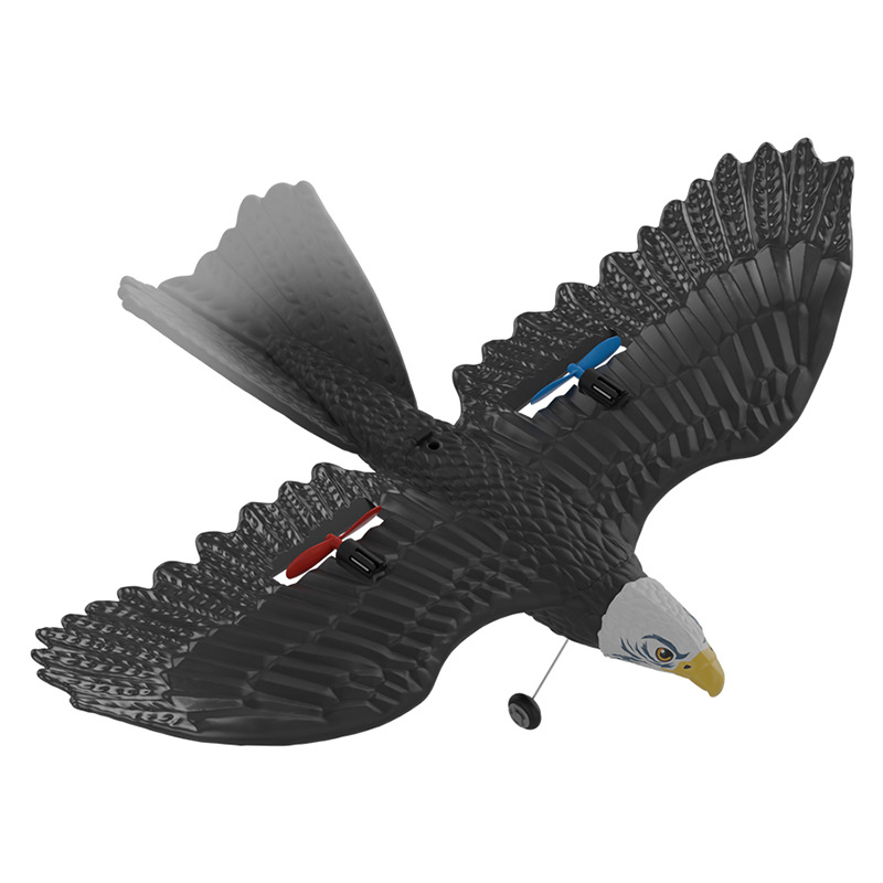 The new eagle-shaped remote-controlled aircraft, a three-in-one remote-controlled glider for land, sea and air, is a children's toy and a model of the bald eagle Item Picture