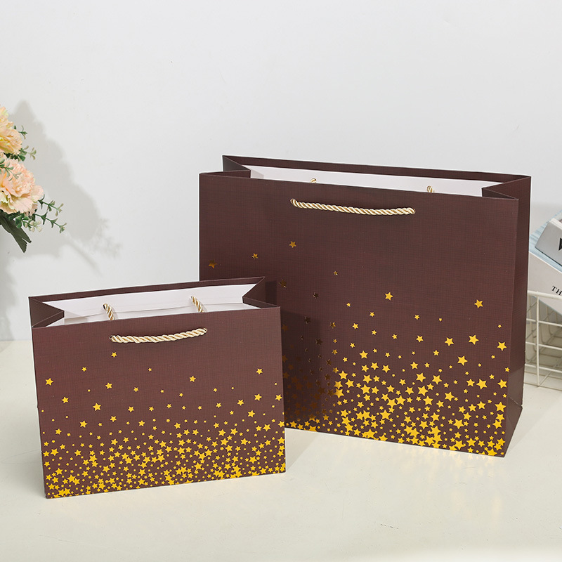 Cross Bag Star Gift Bag Tote Bag Paper Bag Clothing Shopping Bag Birthday Gift With Hand Gift