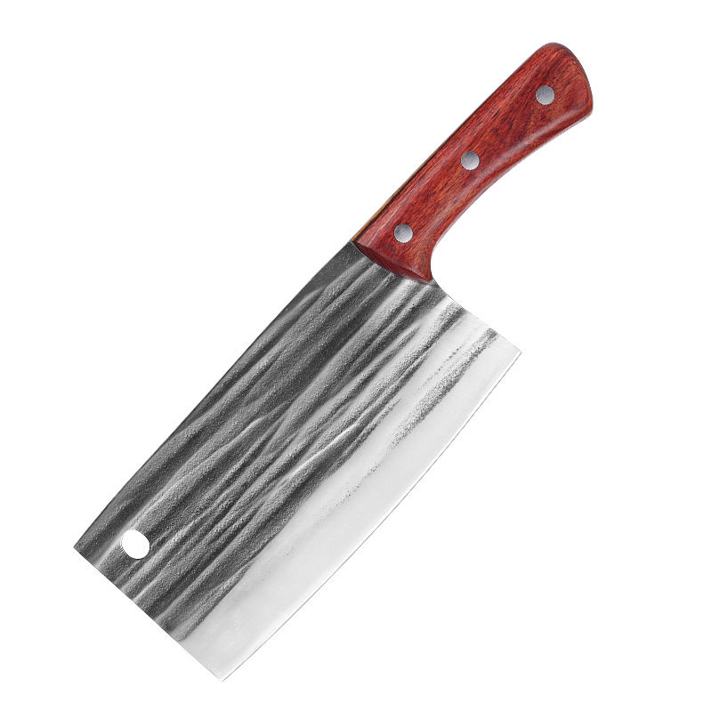 Household kitchen knife, forged Longquan dual-purpose chopping and cutting chef's special kitchen knife, meat cutting knife, household slicing sharp kitchen knife Item Picture