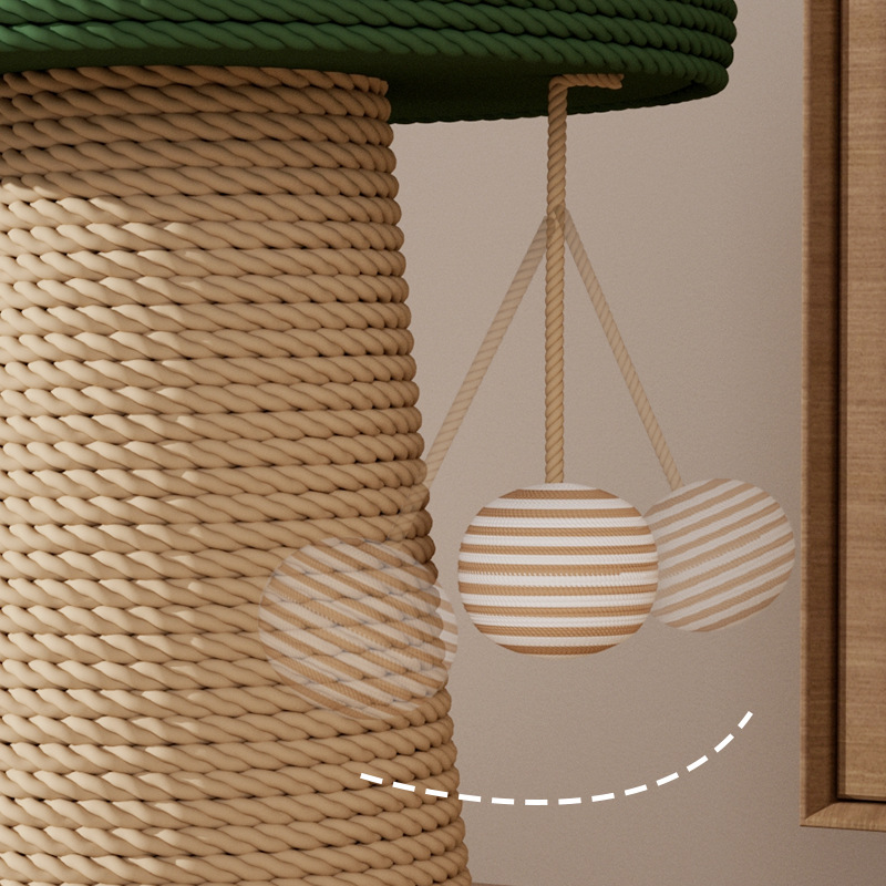 Sisal cat scratch posts, mushroom cat scratch boards, wear-resistant and non-flaking standing cat paw boards, sisal rope claw grinding toys for cats Application Scenario