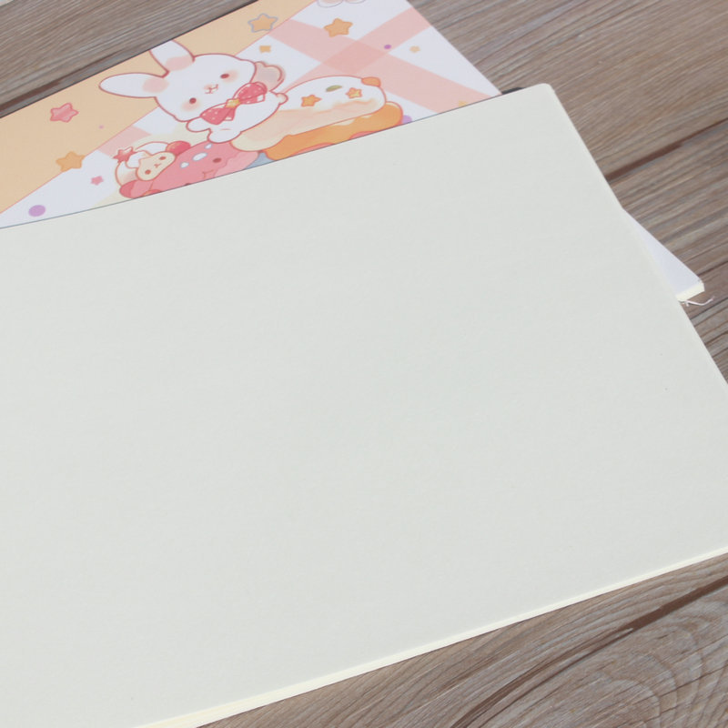 新款A4素描纸图画本 牛皮卡通贴画美术画画本 儿童学生涂鸦绘画本细节图