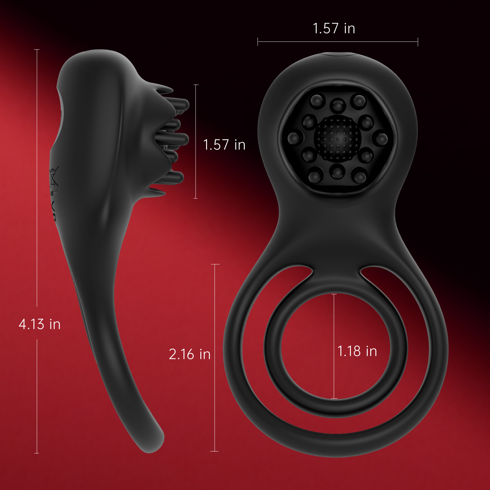 Foreign trade cross-border lock sperm ring, men's common vibration delay remote control silicone ring, sheep eye ring, fun toy products Application Scenario