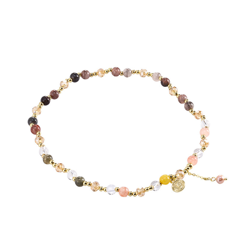 New Chinese Dopamine-love star bracelet female macaron color simple string colorful small fresh hand accessories Item Picture