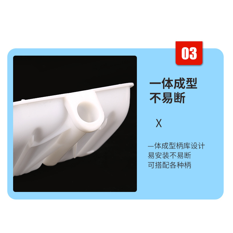 Manufacturer Hualei Agricultural Tools Plastic Shovel Thickened Grain Rubber Shovel Reinforced 40*35 Snow Shovel Plastic Steel Shovel Specification drawing