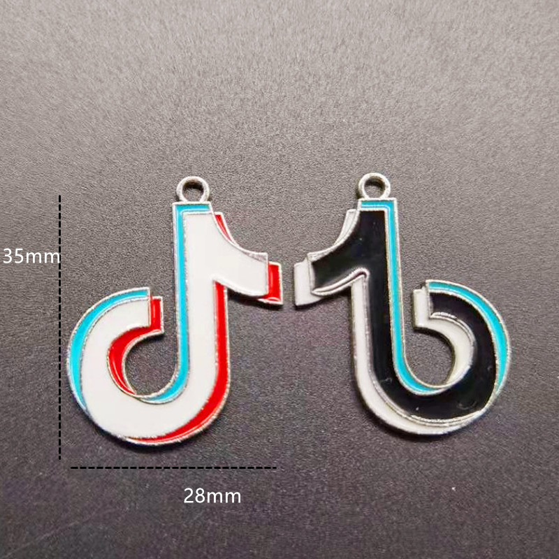 抖音符号项链嘻哈潮人合金毛衣链男女个性吊坠时尚达人网红小饰品