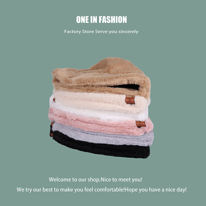 Cross border chic color sólido peluche retro sombrero de pescador otoño invierno engrosamiento sombrero cálido versión coreana para mujeres sombrero de lavabo multifuncional Application Scenario