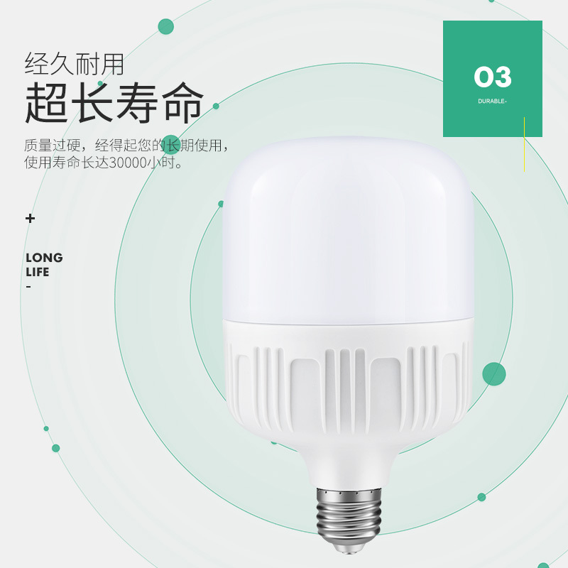 Manufacturers Wholesale Led Bulbs High-Power Three-Proof Energy-Saving Lamp E27/B22 Plastic Bulb Gao Fu Shuai Bulb Application Scenario