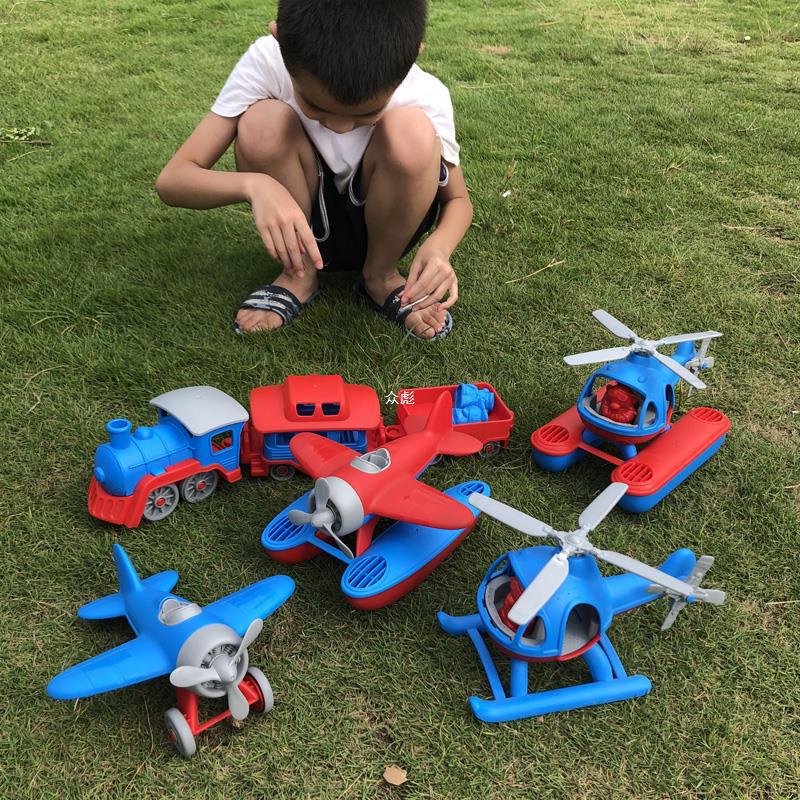 水上飞机直升机 儿童宝宝洗澡泳池戏水漂浮上滑行沙滩玩具大号zb产品图
