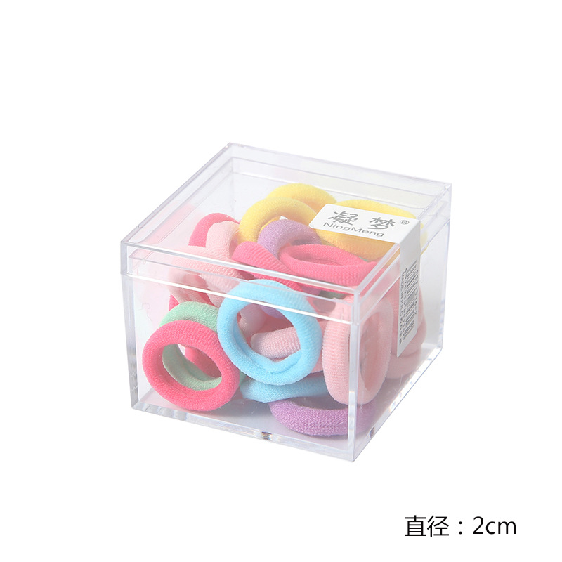 Candy-colored towel bands are directly supplied to Korean children. They are small, multi-color hair ties with high elasticity and simple solid color hair bands and hair accessories Item Picture
