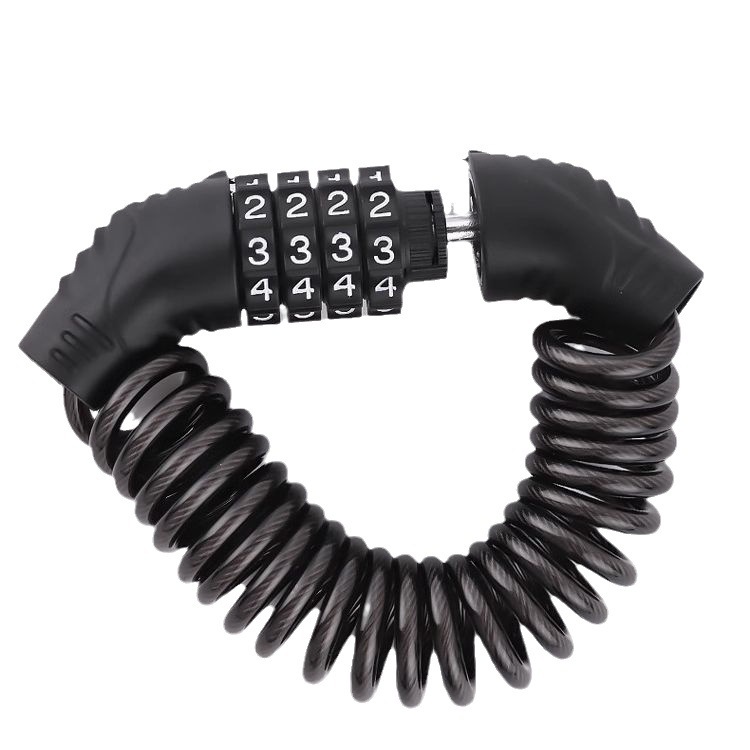 【 Free Shipping 】 Mountain bike combination lock, helmet lock, portable lock, electric bike mini chain lock, bicycle lock Item Picture