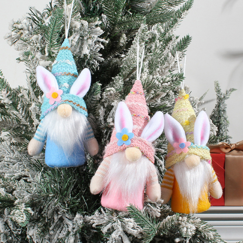 2024 New Faceless Doll Window Pendant With Lights Creative Small Doll Decoration Easter Decorations Cross-Border Specification drawing