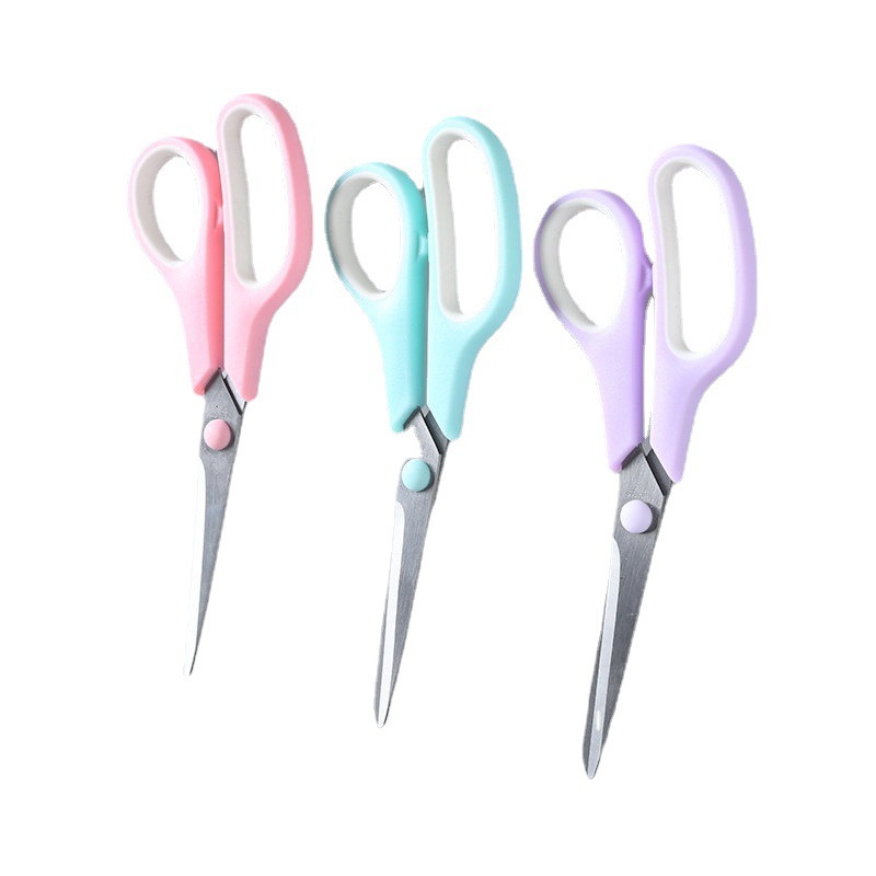 Manufacturer Rubber Plastic stainless steel Macaron color art scissors Office supplies color size student stationery scissors Item Picture