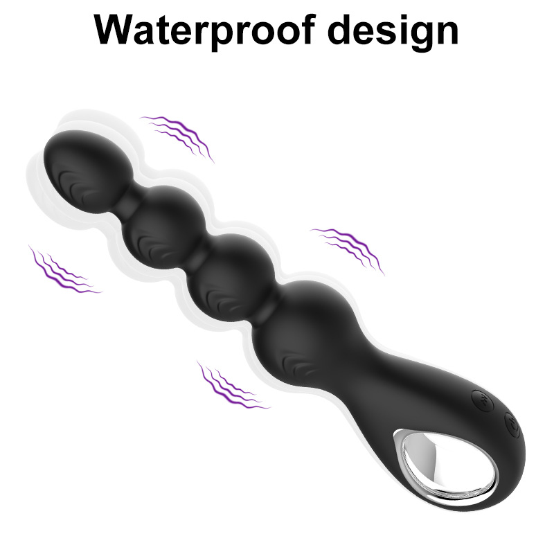 Swing pull bead powerful vibration handheld rotating pull ring beaded prostate vibration bar adult products Specification drawing