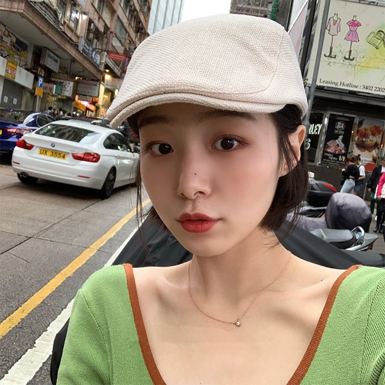 Retro hats, women's summer forward hats, baseball caps, versatile and fashionable berets, duckbill caps, women's spring and autumn Korean style trends