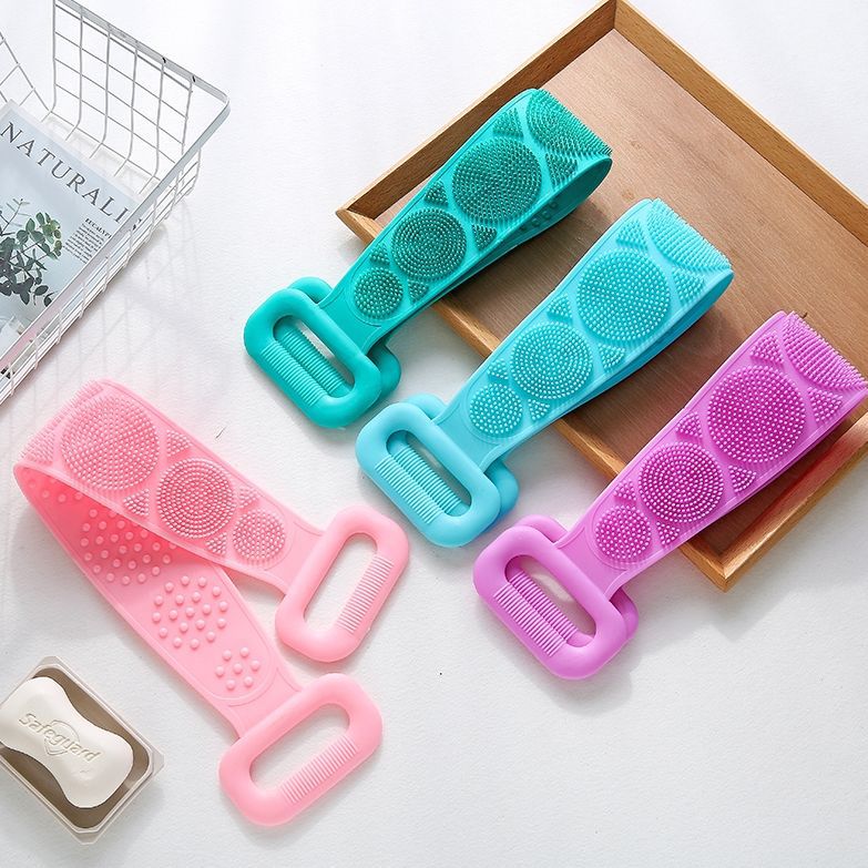 俊美厂家批发/多功能硅胶搓/双面按摩拉背产品图