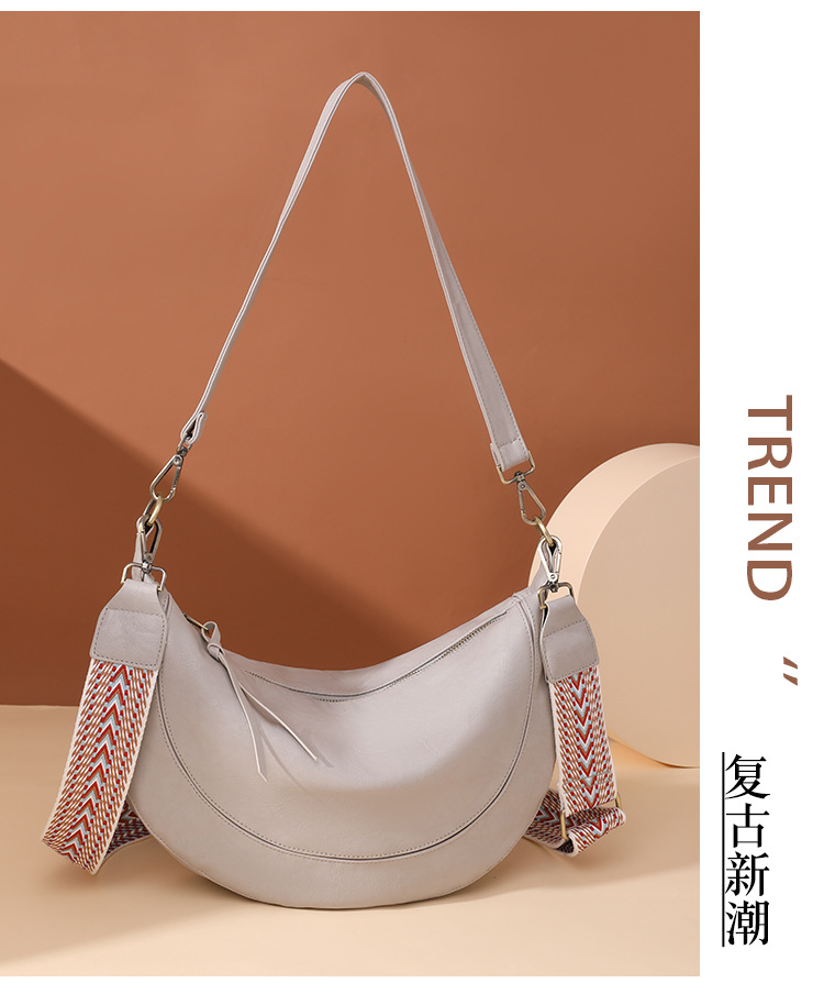 跨境新款包包女通勤包小众月牙包bags亚马逊复古女包单肩斜挎包详情15