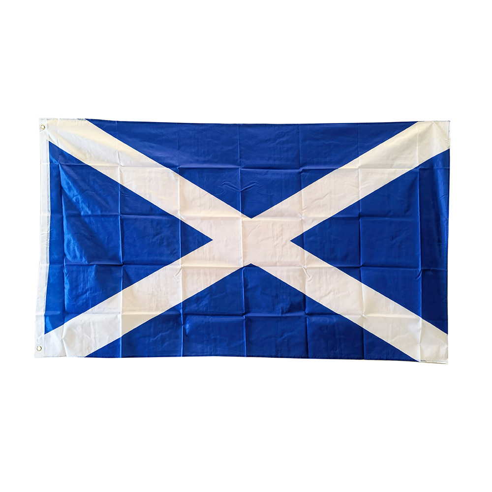 跨境现货90×150cm苏格兰国旗3*5ft苏格兰大旗涤纶面料活动装饰图