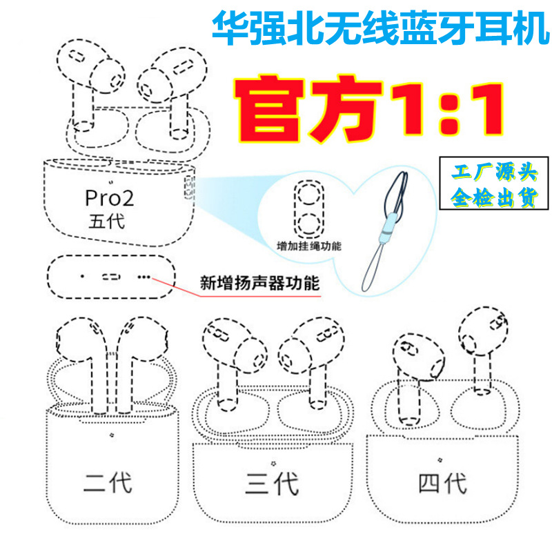 中性 HEARPHONE智能无线蓝牙耳机降噪真无线可爱女生安卓苹果通用 智能耳机