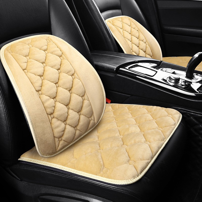 Car Winter Cushion Car General Single-Piece Thickened Cushion Wool Cushion Car Waist Back New Specification drawing