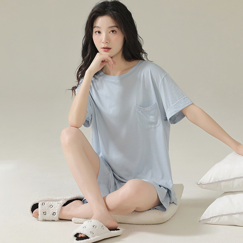 女士家居服实物图