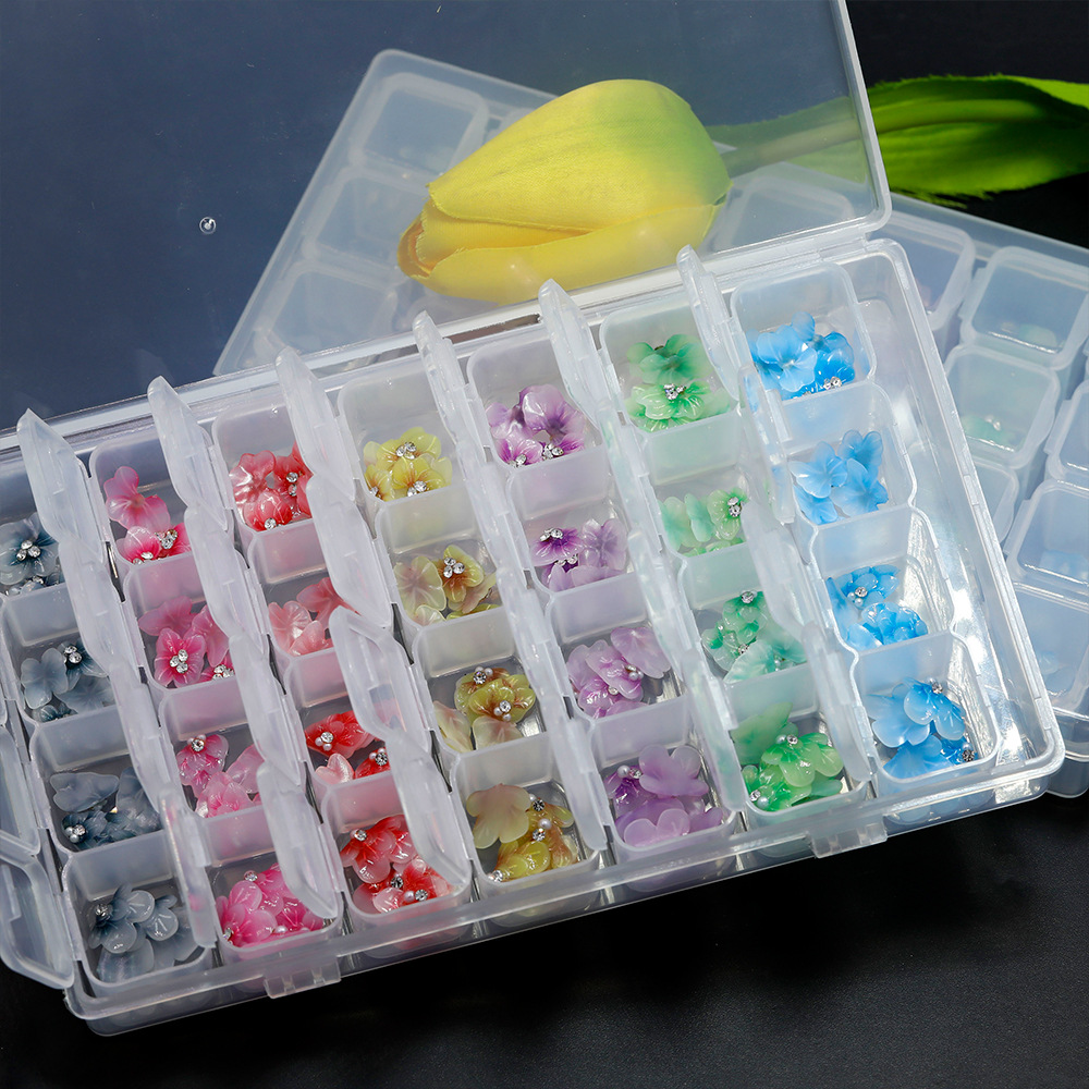 Cross border new Japanese carved Nail accessories 5D three-dimensional relief petal gradient nail paste set Nail Nail Nail