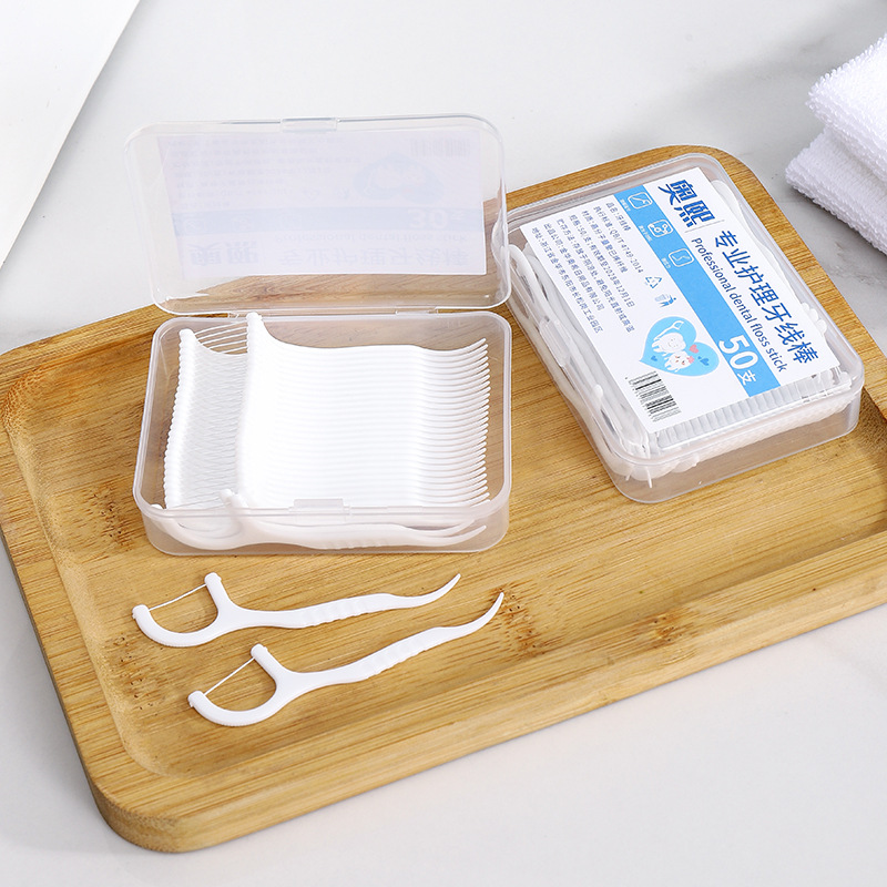 High-strength dental floss, individual packaging, dental floss picks, family size, ultra-fine toothpick floss, portable, disposable for catering details Picture