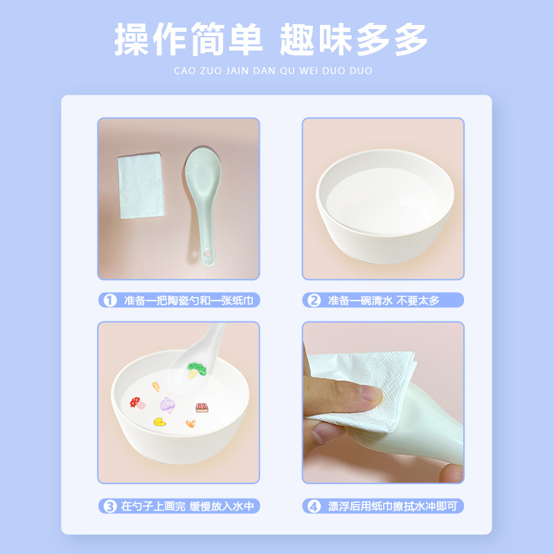 Popular children's drawing pens, round floating pens, Douyin and Kuaishou bestsellers, 8-color and 12-color water-based colorful easy-to-erase floating pens Specification image