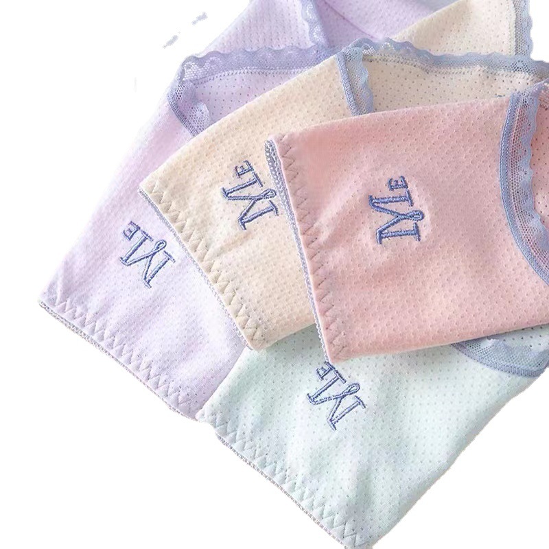 Simple Japanese embroidery breathable cotton student girl underwear in the middle of the waist hip triangle women's underwear manufacturers wholesale Item Picture