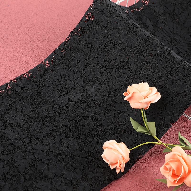 Elastic lace fabric details Picture