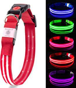 Pet cat collar, large dog night collar details Picture