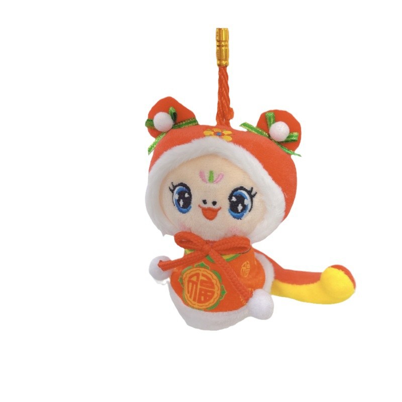 New Year's lucky snake, festive Chinese trend plush zodiac snake pendant, mascot doll, doll, year-end party event gift, cute Item Picture
