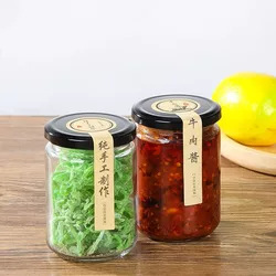 Wholesale 150ml 200ml 350ml 500ml 750ml 1000ml glass jar Wide mouth Mason jar glass Specification drawing