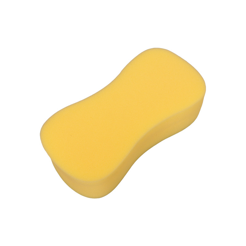 Large water-absorbing 8-shaped honeycomb car wash sponge block, high-density car waxing tool, cleaning cloth Item Picture