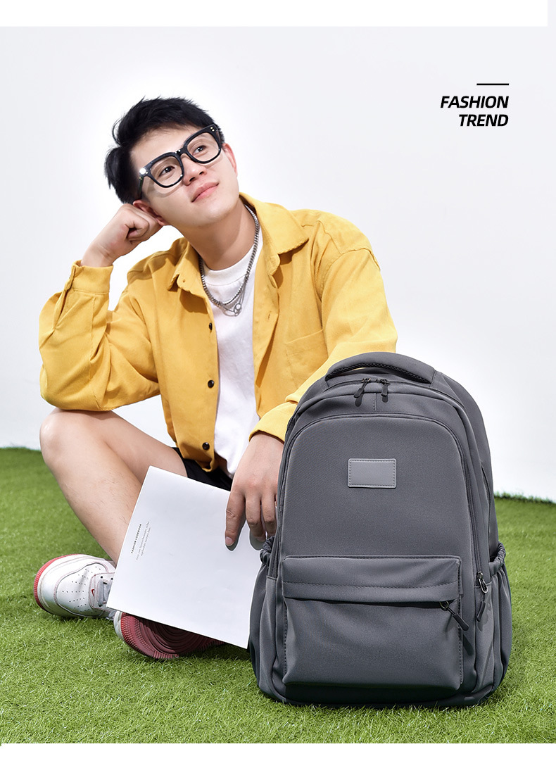 防泼水牛津布双肩包新款韩国大容量减负中学生书包森系背包女详情24